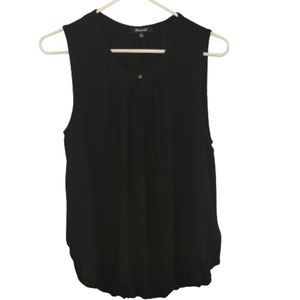 Madewell black sleeveless top